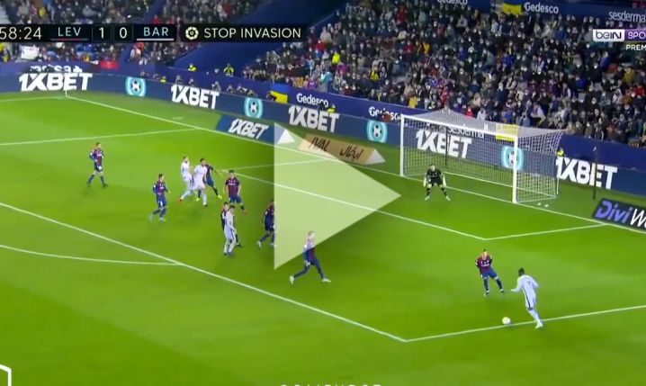 Aubameyang STRZELA GOLA na 1-1 z Levante! [VIDEO]